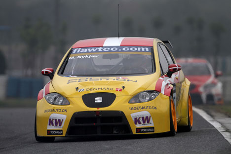 Michel Nykjær havde en dårlig weekend i Kina
(Foto: WTCC)